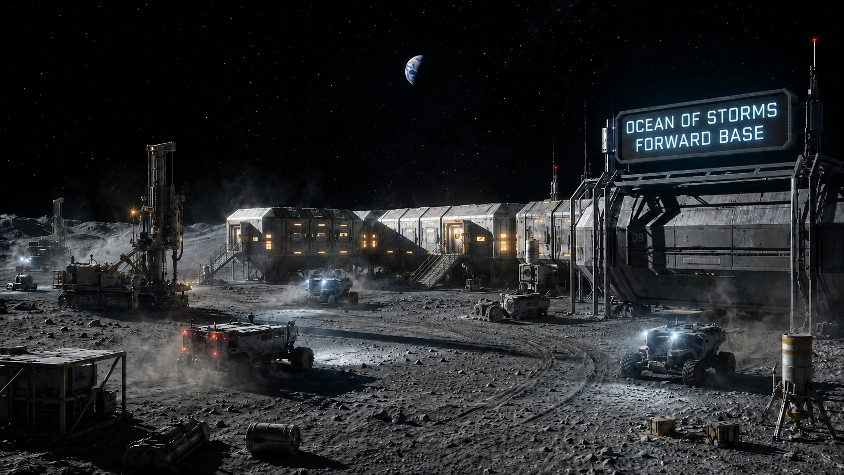 Ocean of Storms Forward Base exploration habitat